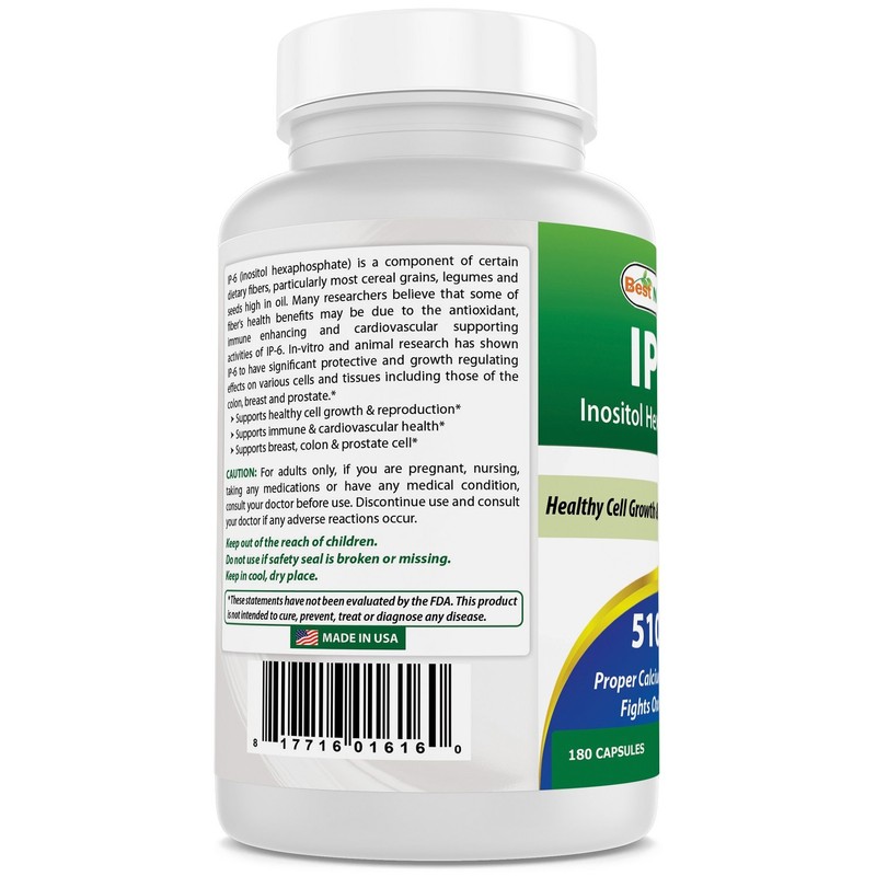 Best Naturals IP-6 510 mg 180 Capsules