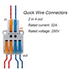 MTUERANC Wire Connectors, Compact Lever Wire Nuts Connectors Wire Terminals
