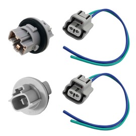 90075-60028 Turn Signal Light Bulb Holder Socket Wiring Harness Adapter Replacement for Toyota Highlander, Prius, Tacoma, 2 Pairs, Replaces 9007560028 90075-60028