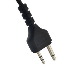 HELETUL One-Side Walkie Talkie Headphones Over The Ear Ptt Headset Boom Microphone Headband Earpiece for Midland 2pin Walkie Talkies (Small Earmuff)