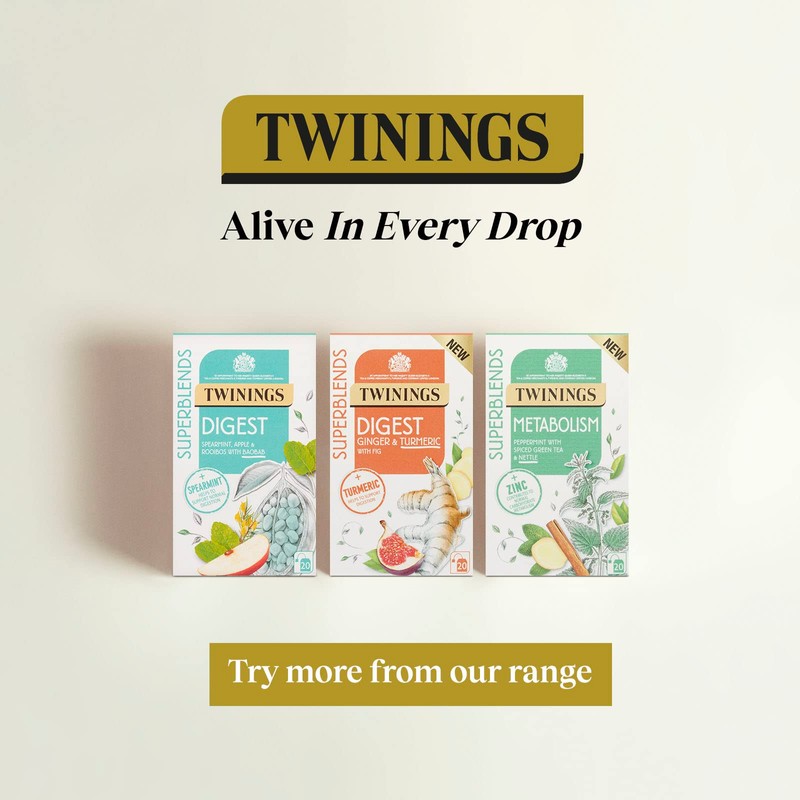 Twinings Superblends Turmeric 20 Single Tea Bags 40g