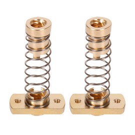 2-Pack CR10 Z axis T8 Anti Backlash Spring Loaded Nut Elimination Gap Brass Nuts for Upgrade Ender 3 Ender 3s Ender 3 Pro V2 CR-10 Tornado 3D Printer 8mm Acme Threaded Rod (Nuts)