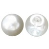 【Pearl Button】 Pearl Button White Glossy Circle 20-Piece Set 【10mm】