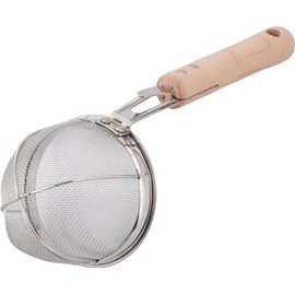 Wahei Freiz Ajido Series AD-696 Miso Soup Strainer with Wooden Handle and Straining Stick