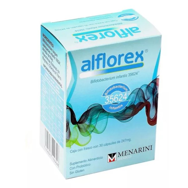 A.Menarini Pharma México Alflorex Caja Con Frasco Con 30 Cápsulas