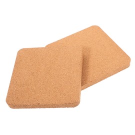 KONTONTY 2pcs Small Cork Board Bulletin Board for Wall for Office Decorative Cork Tile for DIY Crafts and Home Organization
