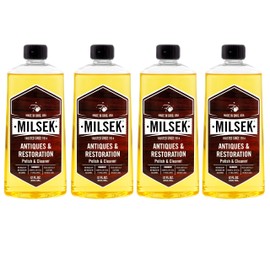 Milsek Antiques & Restoration Polish & Cleaner - Home Essential Cleaning Supplies for Home Improvement of any Wood Antiques or Heirlooms - 12 Fl Oz (Pack of 4)
