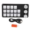 Programmable Keypad 14 Keys 3 Knobs Blue Switch Mechanical Hot
