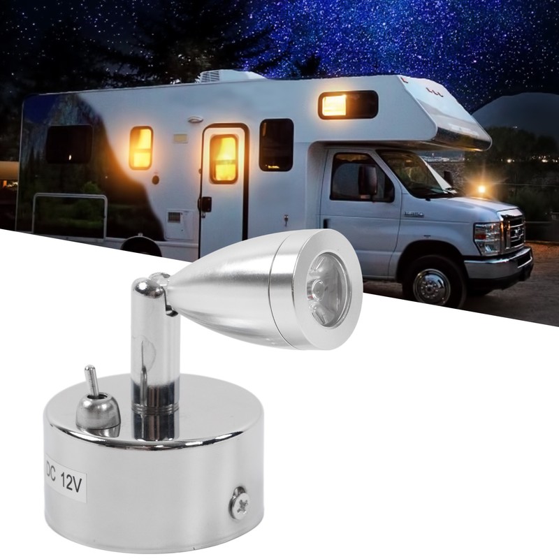 12V 3W LED Small Spotlight Warm White Swivel Reading Lamp