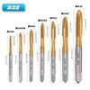 Saipor 7pcs Spiral Point Thread Tap Set, M2 - M6