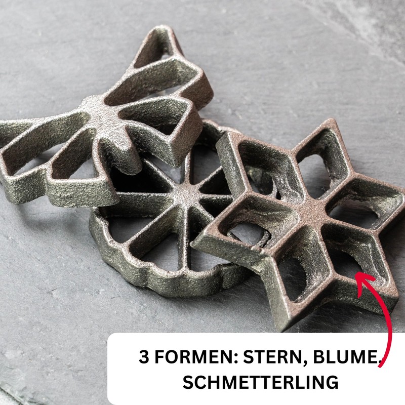 Westmark Wafflebäckerei, with 3 designs, with recipe booklet, mold size: