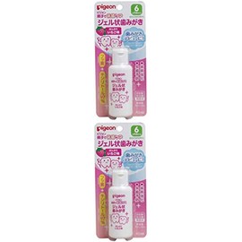 Pigeon Parent and Child Teeth Care Gel Toothpaste, Strawberry Flavor, 1.4 fl oz (40 ml) x 2 Packs