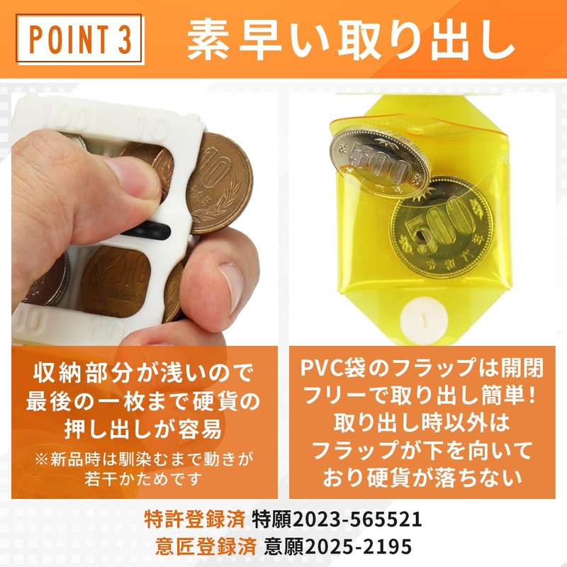 monakaya Coin Holder Coin Purse, Mini Wallet, Palm Size, Small,