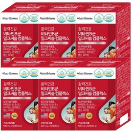 Nutribiome (Newbaom) Vitamin B group, milk thistle complex, vitality health, fatigue recovery for men and women, high-content vitamin B complex, Vitamin B, 6, 60 tablets / 뉴트리바이옴(뉴바옴) 비타민B군 밀크씨슬 컴플렉스 활력건강 남성 여자 피로회복 비타민B 고함량 복합제 비타민비, 6개, 60정