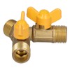 Brass 3 Way Shut Off Valve,Premium Gas Ball Valve,3 Way