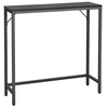 HOMCENES Narrow Console Table with 2 Support Bar, Small Entryway
