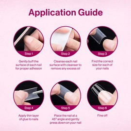 L.A. Girl Oh So Shiny Nail Tips, Modern French Tip GNT155