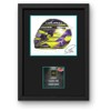 Lap Legends Lewis Hamilton (Border) Framed Display Gift with Reproduced