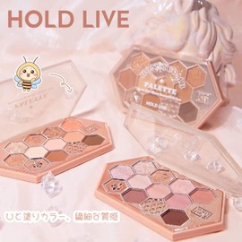UNYOKE Eyeshadow, Cute, Honeycomb, 12 Colors Makeup Palette, Waterproof, Sweatproof, High Color, Long Lasting, Eye Shadow 10.8g-602# Honey Tea Milk Coffee