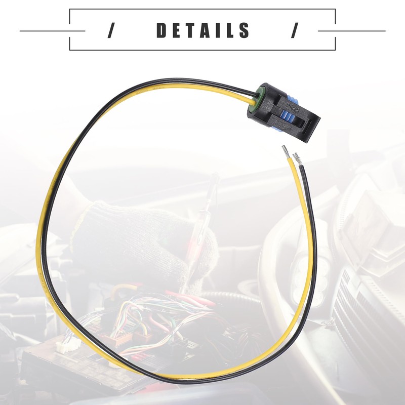 Motoforti Multi-Purpose Wire Connector Pigtail Plug, Temperature Sensor Connector Headlight