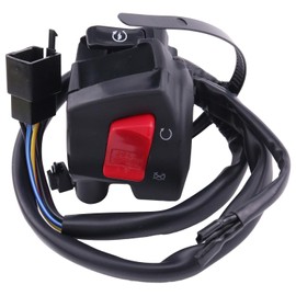 WQSING Right Handlebar Start Stop Kill Switch Compatible with Honda CBR600 CBR600F4i CBR600RR 2001-2006 CBR 600 F4i 01-06 35013-MBW-A12 35013-MBW-A11 35013-MBW-A10 Throttle Starter Hand Control Switch