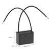 sourcing map Ceiling Fan Capacitor CBB61 4uF 250V AC 2
