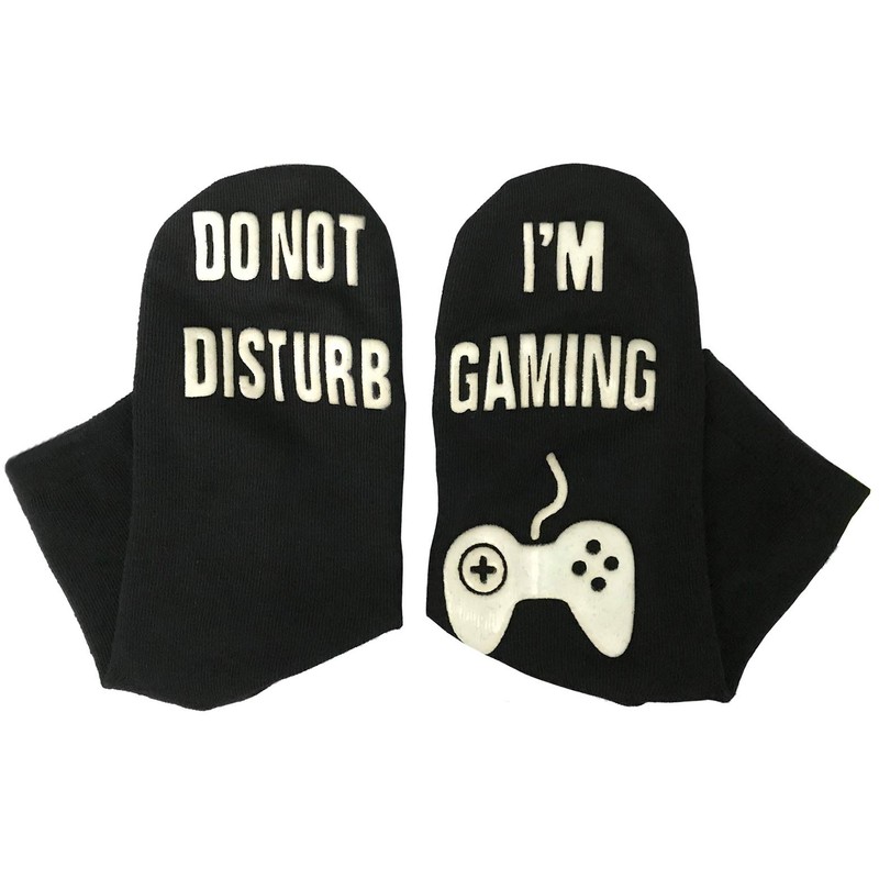 Arruweer Novelty Socks Do Not Disturb Gaming Socks Funny Gifts