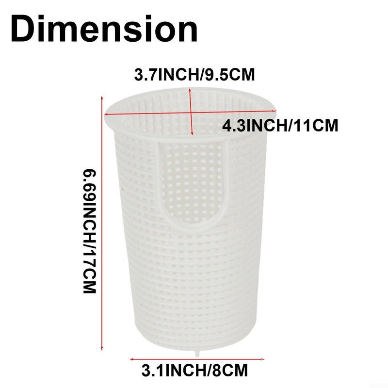 Swimming Pool Filter Basket, Pump/Sand Filter Pump, Replacement Basket, Pool