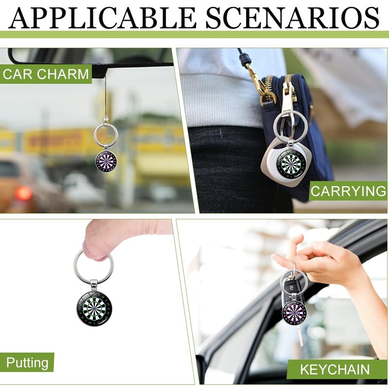2 Pack Dart Keychains, Dart Gift for Men, Dart Decoration,