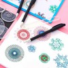 LKTFATD 22Pcs Spirograph Drawing Set Geometric Spiral Stationery Tool Drawing