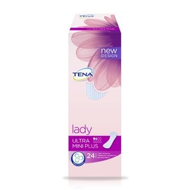 TENA Lady Ultra Mini Plus für sehr leichte Blasenschwäche, 24 Stück, 2er Pack (2 x 24 Stk)