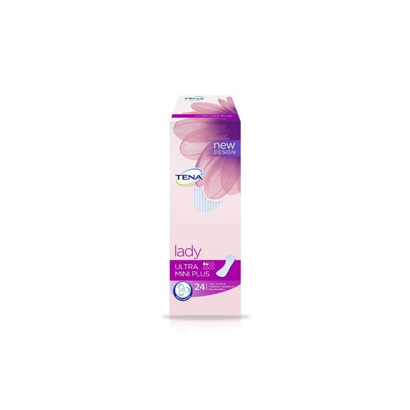 TENA Lady Ultra Mini Plus für sehr leichte Blasenschwäche, 24