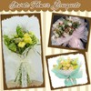 Luomorgo 1 Pack Jacquard Net Mesh Floral Wrapping Paper -