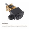 sourcing map Motor Mounting Bracket Motor Base 11.5mm Black with