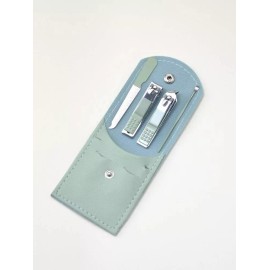 KFMX Kit 4 Piezas Cortauñas Set Manicura Pedicura Acero Inoxidabl