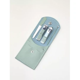 KFMX Kit 4 Piezas Cortauñas Set Manicura Pedicura Acero Inoxidabl