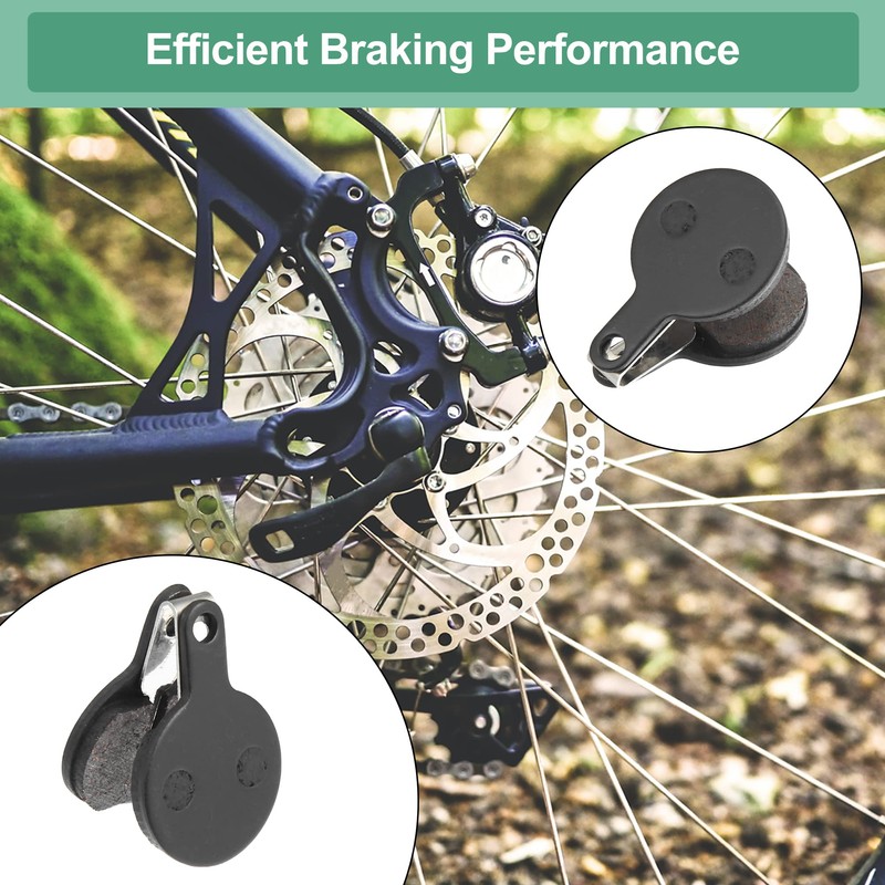 X AUTOHAUX 4 Pair Semi Metal Disc Bike Brake Pads
