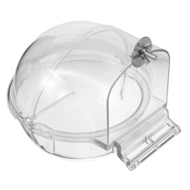 COLLBATH Bird Bathing Box for Birds Transparent Bath Tub for Parakeets Cockatiels Canaries Smooth Edges Multifunctional Cage Accessory for Healthy Bathing Control