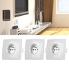 8pcs French Standard Socket 16A Wall Mounted Socket Wall Outlet
