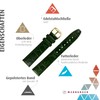 MARBURGER Watch Strap 18 mm Leather Crocodile (Caiman) Embossing with