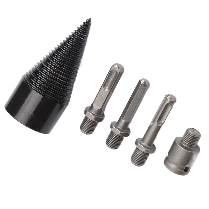 5Pcs Firewood Log Splitter Drill Bit Steel Wood Splitting Logs