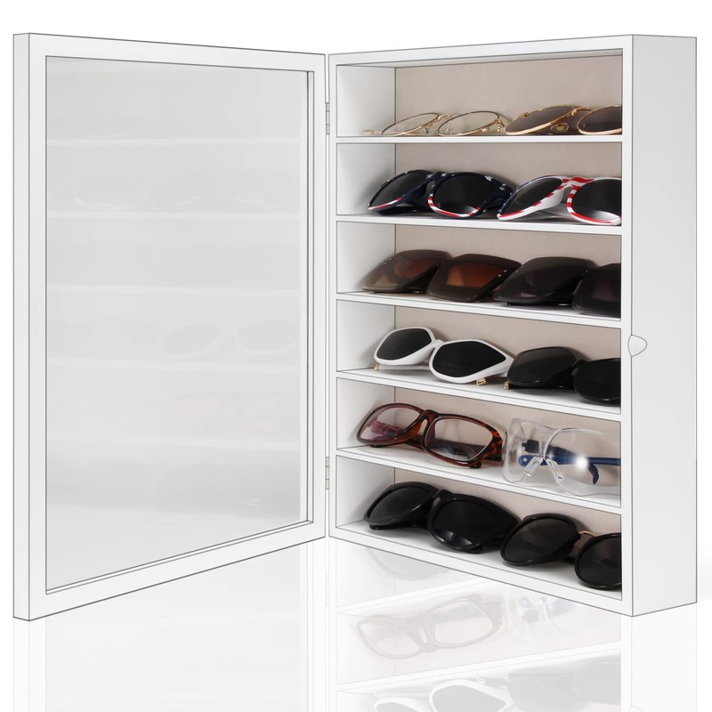 TJ.MOREE Sunglasses Organizer Storage Wall Mounted: 13 x 15.6 inches