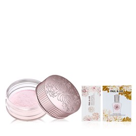 Paul & Joe 기획 일루미네이팅 라벤더 광채 루스 파우더 (+핑크 새틴 파우치) Planned Illuminating Lavender Glow Loose Powder (+ Pink Satin Pouch)