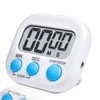 FineGood タイマーデジタル表示 ビジュアル電子タイマー 学生読書時間大音量、キッチン、勉強、エクササイズトレーニング用アラームリマインダー 電源タイマーコンセント 1個（白）