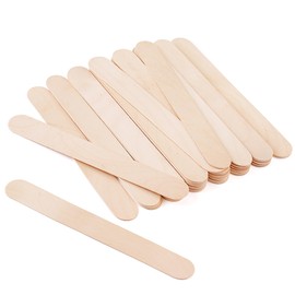 60 Pieces Jumbo Craft Sticks, 8 Inch Natural Wooden Popsicle Sticks, Multi-Functional Ice Cream Sticks for Crafts, Tongue Depressors, Hair Removal and Waxing Sticks, Plant Labels, DIY Classroom Crafts
