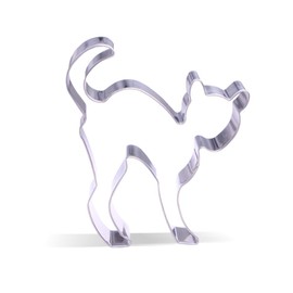 10.7 cm Scared Cat Cookie Cutter - Stainless Steel