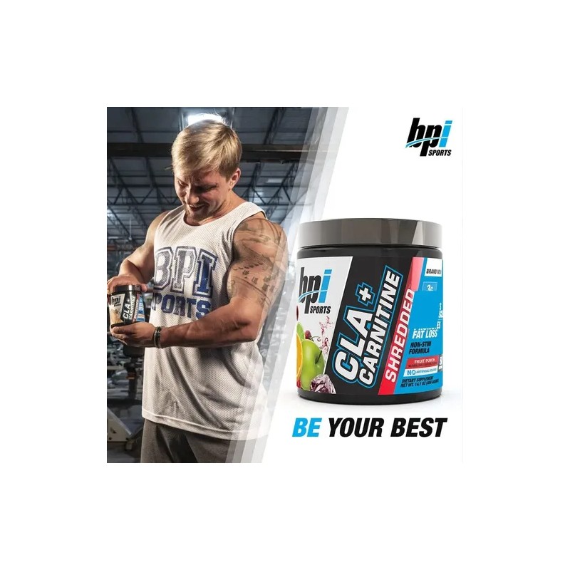 Cla Carnitina Bpi Shredded 50 Srvs Sabor Ponche De Frutas