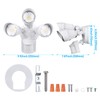 LEONLITE 3CCT LED Security Light Motion Sensor, Aluminum Flood Lights