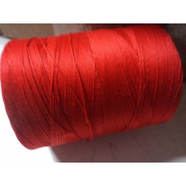 THREADS USA-TOP STITCHING COTTON THREAD T-60-ATOM RED-1,000 YD/SPOOL-U S MADE