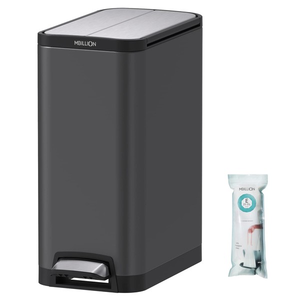 Mbillion Step Trash Can with Liner 35 Liter/9.3 Gallon Butterfly